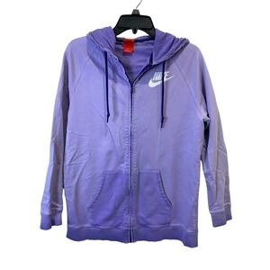 Nike Womens Hoodie Lavender Ombre Full Zip Sweatshirt Size Medium